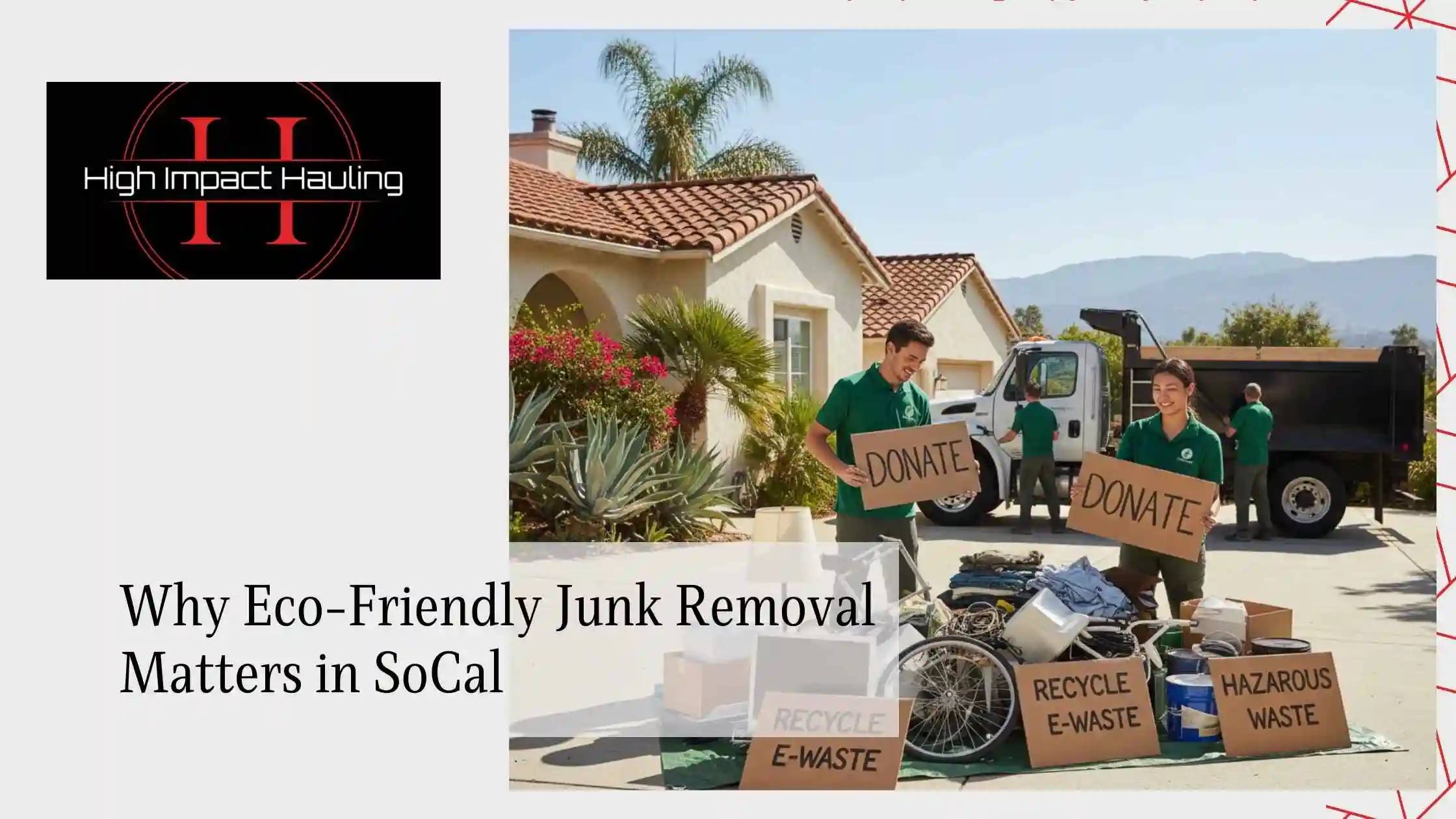 Why Eco-Friendly Junk Removal Matters in SoCal