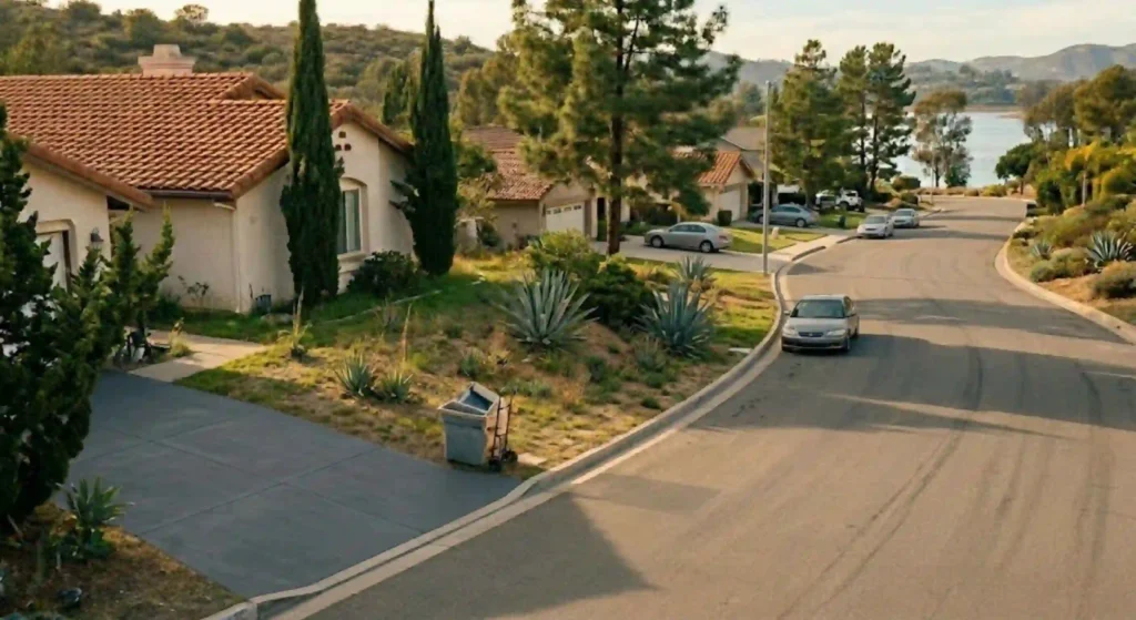 clean, empty space after junk removal