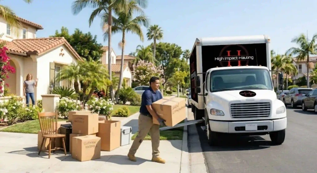 furniture being loaded for donation pickup