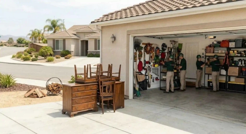 Clean and organized property after professional junk removal