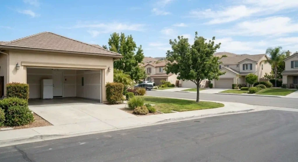 Completed residential junk removal project in Menifee