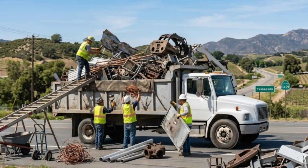 Professional scrap metal hauling service in Temecula